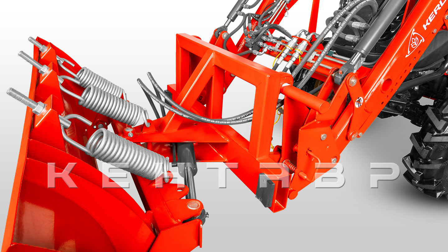 Отвал Flagman | Флагман 02 FP к фронтальному погрузчику с пружинными амор. и гидроповоротом (1,2 м)